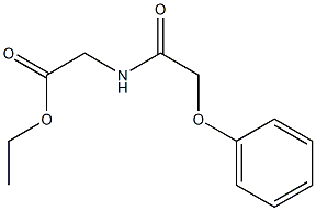 ethyl 2-[(2-phenoxyacetyl)amino]acetate 구조식 이미지