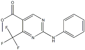 methyl 2-anilino-4-(trifluoromethyl)pyrimidine-5-carboxylate 구조식 이미지