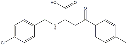 2-[(4-chlorobenzyl)amino]-4-(4-methylphenyl)-4-oxobutanoic acid 구조식 이미지