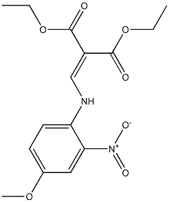 diethyl 2-[(4-methoxy-2-nitroanilino)methylidene]malonate 구조식 이미지