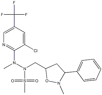 N'-[3-chloro-5-(trifluoromethyl)-2-pyridinyl]-N'-methyl-N-[(2-methyl-3-phenyltetrahydro-5-isoxazolyl)methyl]methanesulfonohydrazide Structure