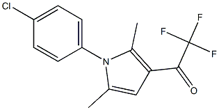 1-[1-(4-chlorophenyl)-2,5-dimethyl-1H-pyrrol-3-yl]-2,2,2-trifluoro-1-ethanone Structure