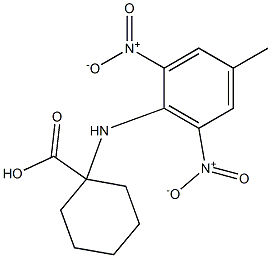 1-(4-methyl-2,6-dinitroanilino)cyclohexanecarboxylic acid Structure