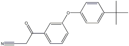 3-{3-[4-(tert-butyl)phenoxy]phenyl}-3-oxopropanenitrile 구조식 이미지
