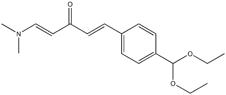 1-[4-(diethoxymethyl)phenyl]-5-(dimethylamino)-1,4-pentadien-3-one Structure