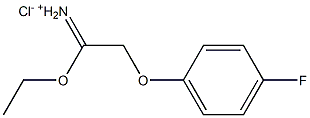 1-ethoxy-2-(4-fluorophenoxy)-1-ethaniminium chloride 구조식 이미지