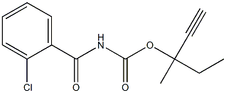 1-ethyl-1-methylprop-2-ynyl N-(2-chlorobenzoyl)carbamate Structure