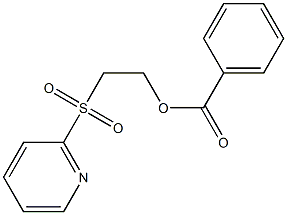 2-(2-pyridylsulfonyl)ethyl benzoate Structure