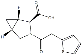 (1S,2S,5R)-3-[2-(2-thienyl)acetyl]-3-azabicyclo[3.1.0]hexane-2-carboxylic acid 구조식 이미지