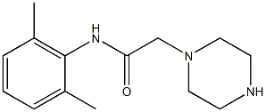 1-[N-(2,6-DIMETHYLPHENYL)CARBAMOYLMETHYL]PIPERAZIN Structure