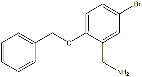 (2-(benzyloxy)-5-bromophenyl)methanamine 구조식 이미지