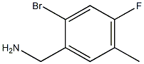 (2-bromo-4-fluoro-5-methylphenyl)methanamine Structure