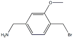 (4-(bromomethyl)-3-methoxyphenyl)methanamine Structure