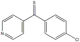 (4-chlorophenyl)(pyridin-4-yl)methanethione Structure