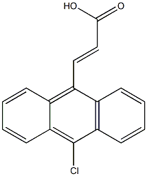 (E)-3-(10-chloroanthracen-9-yl)acrylic acid 구조식 이미지