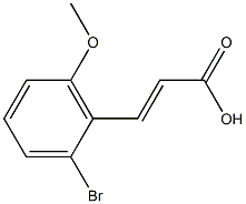 (E)-3-(2-bromo-6-methoxyphenyl)acrylic acid Structure