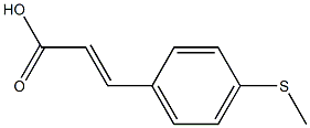 (E)-3-(4-(methylthio)phenyl)acrylic acid 구조식 이미지