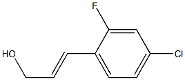 (E)-3-(4-chloro-2-fluorophenyl)prop-2-en-1-ol Structure