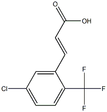 (E)-3-(5-chloro-2-(trifluoromethyl)phenyl)acrylic acid Structure