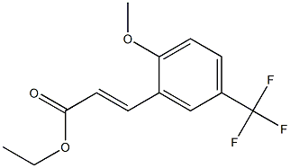 (E)-ethyl 3-(5-(trifluoromethyl)-2-methoxyphenyl)acrylate Structure