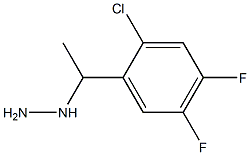 1-(1-(2-chloro-4,5-difluorophenyl)ethyl)hydrazine Structure