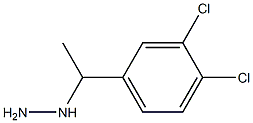 1-(1-(3,4-dichlorophenyl)ethyl)hydrazine Structure