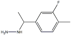 1-(1-(3-fluoro-4-methylphenyl)ethyl)hydrazine Structure