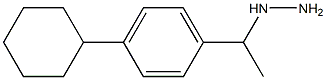 1-(1-(4-cyclohexylphenyl)ethyl)hydrazine Structure