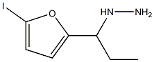 1-(1-(5-iodofuran-2-yl)propyl)hydrazine 구조식 이미지