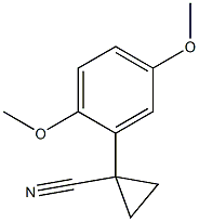 1-(2,5-dimethoxyphenyl)cyclopropanecarbonitrile Structure