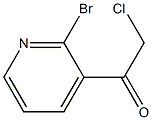 1-(2-bromopyridin-3-yl)-2-chloroethanone 구조식 이미지