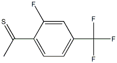 1-(2-fluoro-4-(trifluoromethyl)phenyl)ethanethione Structure