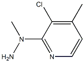 1-(3-chloro-4-methylpyridin-2-yl)-1-methylhydrazine 구조식 이미지