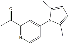 1-(4-(2,5-dimethyl-1H-pyrrol-1-yl)pyridin-2-yl)ethanone Structure