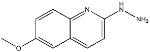 1-(6-methoxyquinolin-2-yl)hydrazine 구조식 이미지