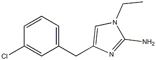 1-ethyl-4-(3-chlorobenzyl)-1H-imidazol-2-amine Structure