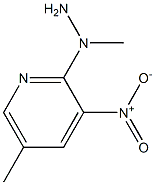 1-methyl-1-(5-methyl-3-nitropyridin-2-yl)hydrazine Structure