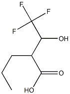 2-(2,2,2-trifluoro-1-hydroxyethyl)pentanoic acid 구조식 이미지