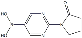 2-(2-oxopyrrolidin-1-yl)pyrimidin-5-ylboronic acid 구조식 이미지