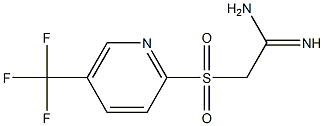 2-(5-(trifluoromethyl)pyridin-2-ylsulfonyl)acetamidine 구조식 이미지