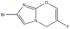 2-bromo-6-fluoroH-imidazo[1,2-a]pyridine 구조식 이미지