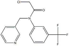 2-chloro-N-(3-(trifluoromethyl)phenyl)-N-((pyridin-3-yl)methyl)acetamide 구조식 이미지