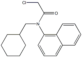 2-chloro-N-(cyclohexylmethyl)-N-(naphthalen-4-yl)acetamide Structure
