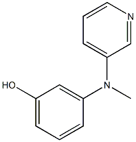 3-((pyridin-3-yl)methylamino)phenol 구조식 이미지