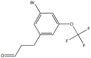 3-(3-bromo-5-(trifluoromethoxy)phenyl)propanal Structure