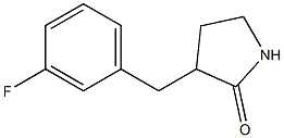 3-(3-fluorobenzyl)pyrrolidin-2-one Structure