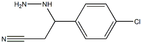 3-(4-chlorophenyl)-3-hydrazinylpropanenitrile Structure