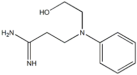 3-(N-(2-hydroxyethyl)-N-phenylamino)propanamidine 구조식 이미지