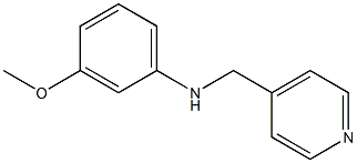 3-methoxy-N-((pyridin-4-yl)methyl)benzenamine Structure