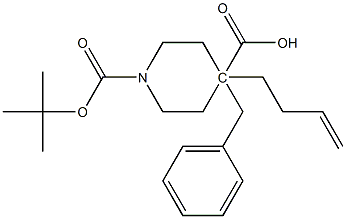 4-benzyl 1-tert-butyl 4-(but-3-enyl)piperidine-1,4-dicarboxylate 구조식 이미지